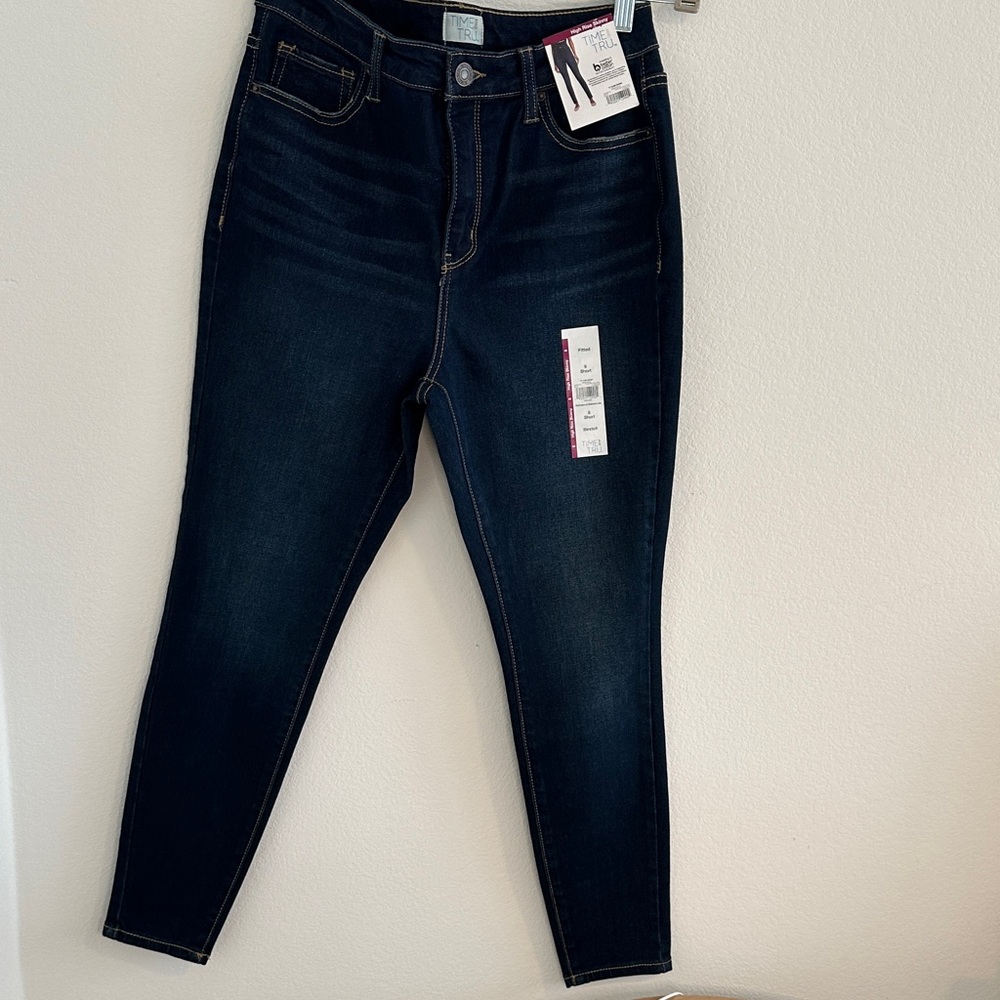 Time and Tru Navy High Rise Skinny Jeans - Picture 7 of 7